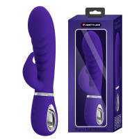УЦЕНКА - Ребристый вибратор Pretty Love - Prescott Purple, DIS-BI-014635-3