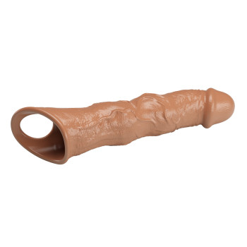 Подовжуюча насадка Pretty Love - Extension Penis Sleeve with Modular Length Blocks Brown, BI-026280-1