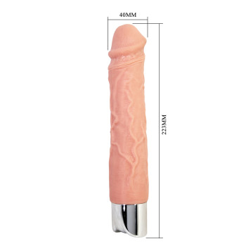 Перезаряжаемый вибратор реалистик Pretty Love - Osric Pro Realistic Vibrating Dildo, BW-500081DC