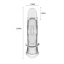 Подовжуюча насадка PRETTY LOVE - Penis Sleeve 8.7" Extender Clear, BI-026241NM