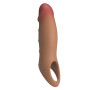 Подовжуюча насадка PRETTY LOVE - Damell Penis Sleeve Brown, BI-026278N-1