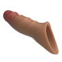 Подовжуюча насадка PRETTY LOVE - Damell Penis Sleeve Brown, BI-026278N-1