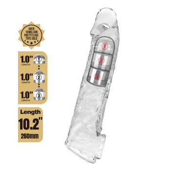 Удлиняющая насадка Pretty Love - Silas Penis Sleeve Clear, BI-026279M