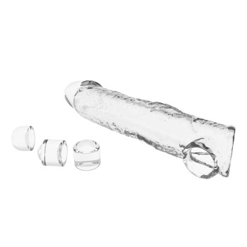 Удлиняющая насадка Pretty Love - Silas Penis Sleeve Clear, BI-026279M