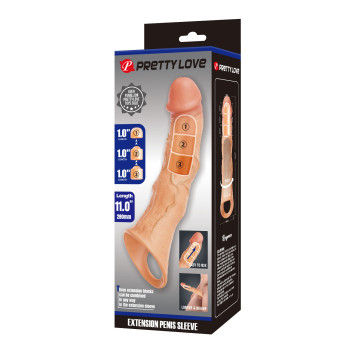 Подовжуюча насадка Pretty Love - Extension Penis Sleeve with Modular Length Blocks, BI-026280