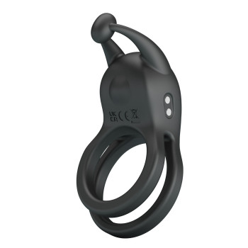 Кільце ерекційне Pretty Love - Goodwin Vibrating Double Penis Ring, BI-210222