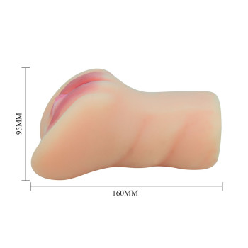 Мастурбатор c двумя входами Crazy Bull - Caroline soft skin, BM-009237N