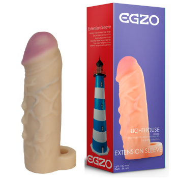 Подовжуюча насадка - презерватив EGZO Ciberskin ES003 ( 16 см х 3,6 см )