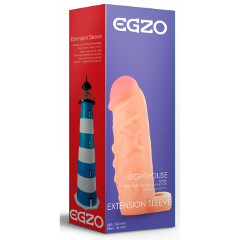 Подовжуюча насадка - презерватив EGZO Ciberskin ES003 ( 16 см х 3,6 см )