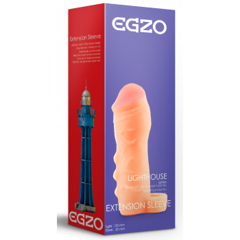 Подовжуюча насадка - презерватив EGZO Ciberskin ES002 ( 15 см х 3 см )
