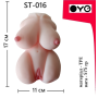 Мастурбатор з двома входами (вагіна та анус) OYO - Passion Lady, ST-016