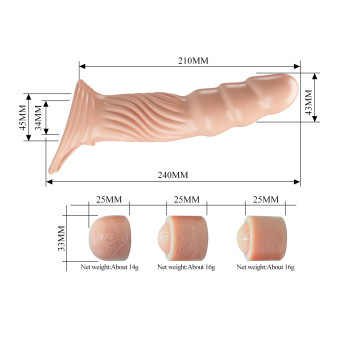 Подовжуюча насадка Pretty Love - Adjustable Penis Sleeve, BI-026263H