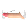 Подовжуюча насадка PRETTY LOVE - Damell Penis Sleeve, BI-026278N