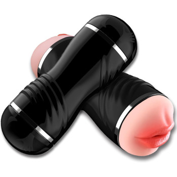 Мастурбатор с двумя входами OYO - Double Pump BLACK, YQM-205 BLACK