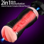 Мастурбатор с двумя входами OYO - Double Pump BLACK, YQM-205 BLACK