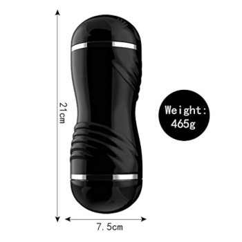 Мастурбатор с двумя входами OYO - Double Pump BLACK, YQM-205 BLACK