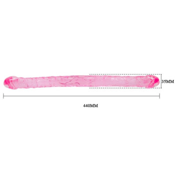 Двойной фаллоимитатор "Double Dong" BI-040015 PINK