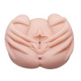 Мастурбатор з подвійною вібрацією та двома входами Crazy Bull - Realistic Vagina and Anal, BM-009022Z-1
