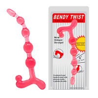 Анальные бусы "Bendy twist" BI-040005 0101S