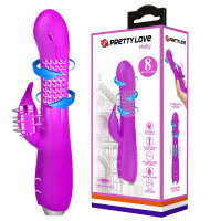 Вибратор с стимулятором клитора и ротацией " Molly " BI-014692