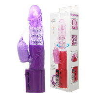 Вибратор с стимулятором клитора Cute Baby Vibrator, BW-004103