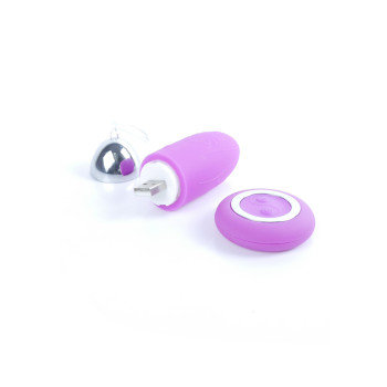 Віброяйце з пультом дистанційного керування - Remoted controller egg 0.3 USB Purple, BS2600109