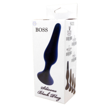 Анальний плаг Silicone Plug Black - Extra Large, BS6400095