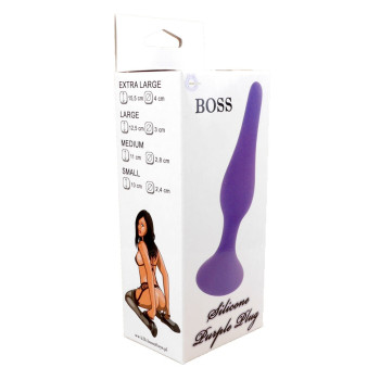 Анальний плаг Silicone Plug Purple - Medium, BS6400089