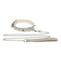 Повідець PU Leather Leash Black, SKN-AS24 Gray