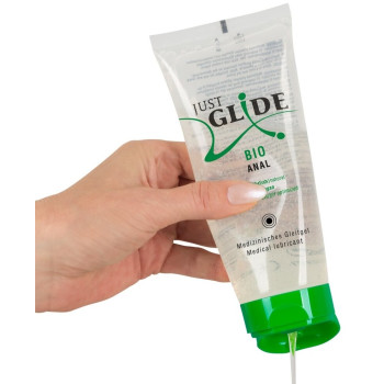 Веганське органічне анальне мастило на водній основі - Just Glide Bio Anal, 200 ml