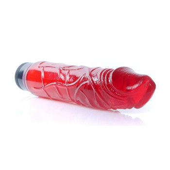 Вібратор Boss Series - Juicy Jelly Multispeed Red, (довжина 22 см, діаметр 4 см) BS6700075