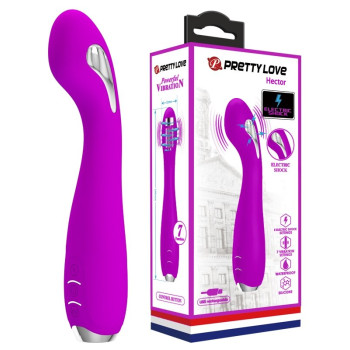 Вібратор Pretty Love - HECTOR G-SPOT VIBRATOR з електростимуляцією, BI-014765