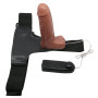 Страпон с вибрацией Ultra Passionate Harness Realdeal Penis 6.2'' - Brown