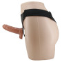 Страпон с вибрацией Ultra Passionate Harness Realdeal Penis 6.2'' - Brown