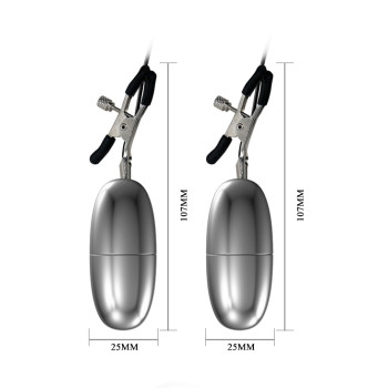Вібростимулятор для грудей Nipple Clamps, BI-010060