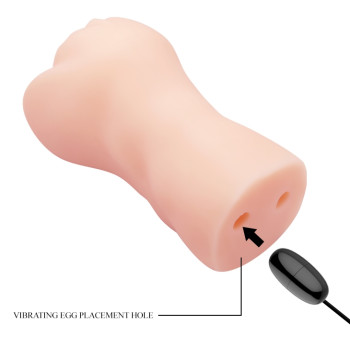 Мастурбатор з вібрацією CRAZY BULL - Realistic Pocket Pussy, BM-009228Z