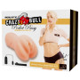Мастурбатор з вібрацією CRAZY BULL - Realistic Pocket Pussy, BM-009228Z