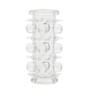 Насадка стимулирующая BOSS Stretchy Sleeve Clear, BS6700014