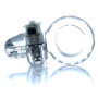 Ерекційне вібро кільце BOSS Rabbit Vibro Cock Ring Clear, BS6700049