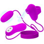 Вакуумный стимулятор с виброяйцом PRETTY LOVE - SUCTION & VIBRO-BULLETS, BI-014925