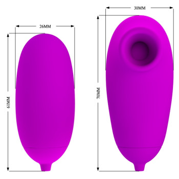 Вакуумный стимулятор с виброяйцом PRETTY LOVE - SUCTION & VIBRO-BULLETS, BI-014925