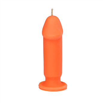 Свеча LOVE FLAME - Dildo S Orange Fluor, CPS04-ORANGE