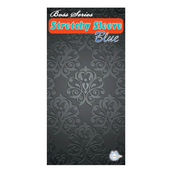 Насадка стимулююча BOSS Stretchy Sleeve Blue, BS6700013