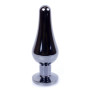Анальний затор Boss Series - Jewellery Dark Silver BUTT PLUG Pink, BS6400053