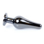 Анальна пробка Boss Series - Jewellery Dark Silver BUTT PLUG Blue, BS6400059