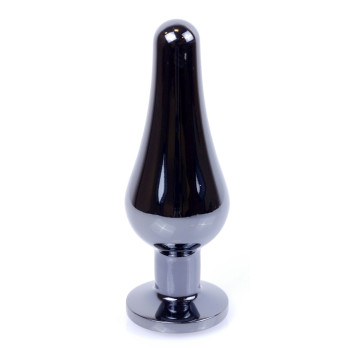 Анальна пробка Boss Series - Jewellery Dark Silver BUTT PLUG Blue, BS6400059