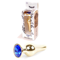 Анальна пробка Boss Series - Jewellery Gold BUTT PLUG Dark Blue, BS6400068