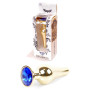 Анальна пробка Boss Series - Jewellery Gold BUTT PLUG Dark Blue, BS6400068