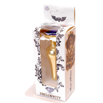 Анальна пробка Boss Series - Jewellery Gold BUTT PLUG Dark Blue, BS6400068