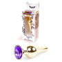 Анальна пробка Boss Series - Jewellery Gold BUTT PLUG Purple, BS6400070